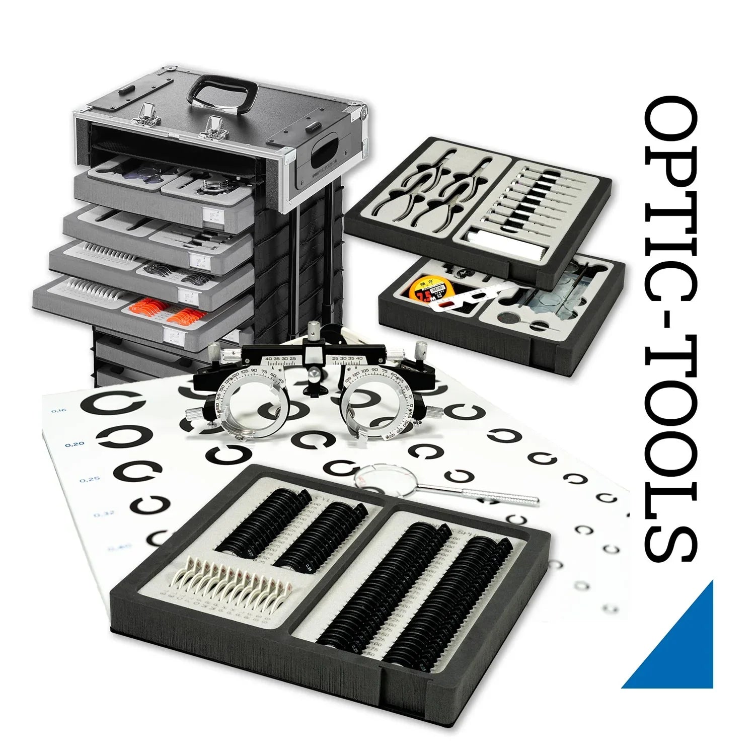 Mobile Optik Werkstatt - Pull Up Samplecase