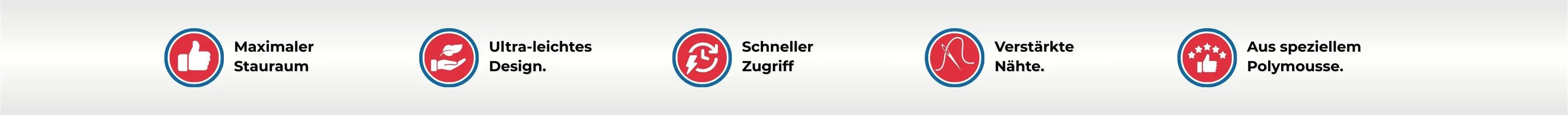 Icons über die Vortele der Marke Karl Bollmann Arzttaschen