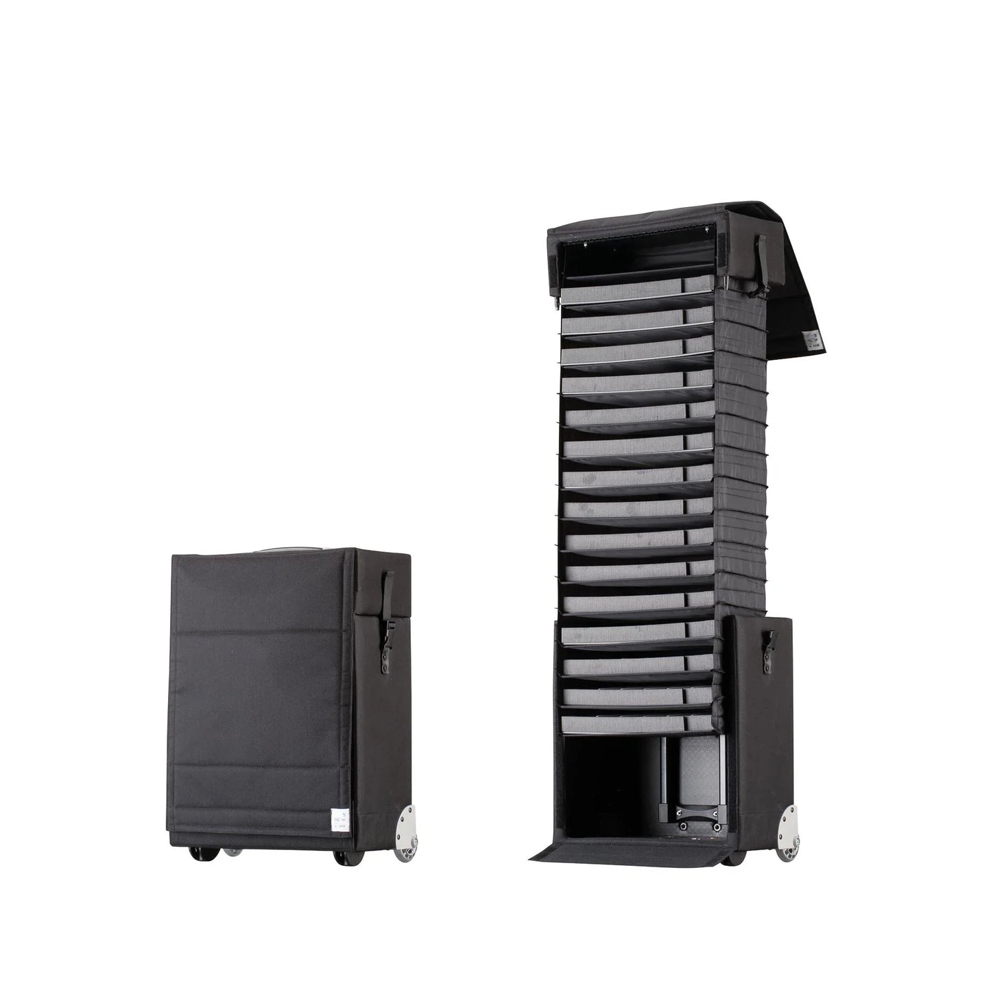 Avantgarde 25L – Der smarte Handgepäck-Koffer für bis zu 90 Brillenfassungen - Pull Up Samplecase