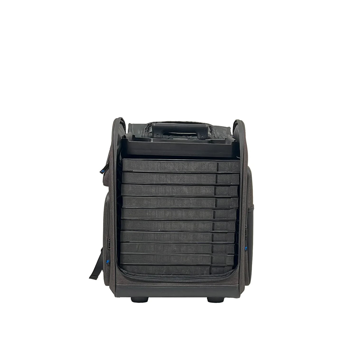 Brillen-Rucksack 19L – das Pull Up Backpack bis zu 66 Brillenfassungen - Pull Up Samplecase