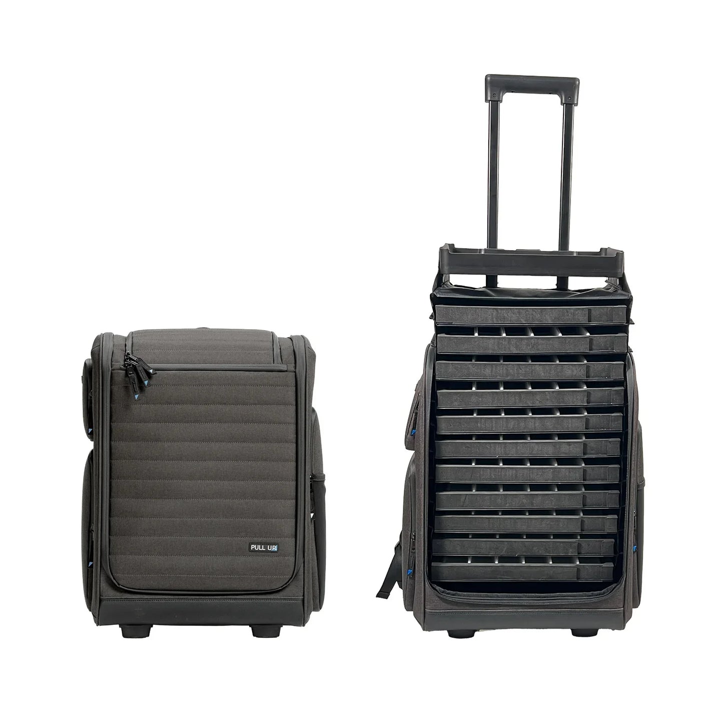 Brillen-Rucksack 19L – das Pull Up Backpack bis zu 66 Brillenfassungen - Pull Up Samplecase
