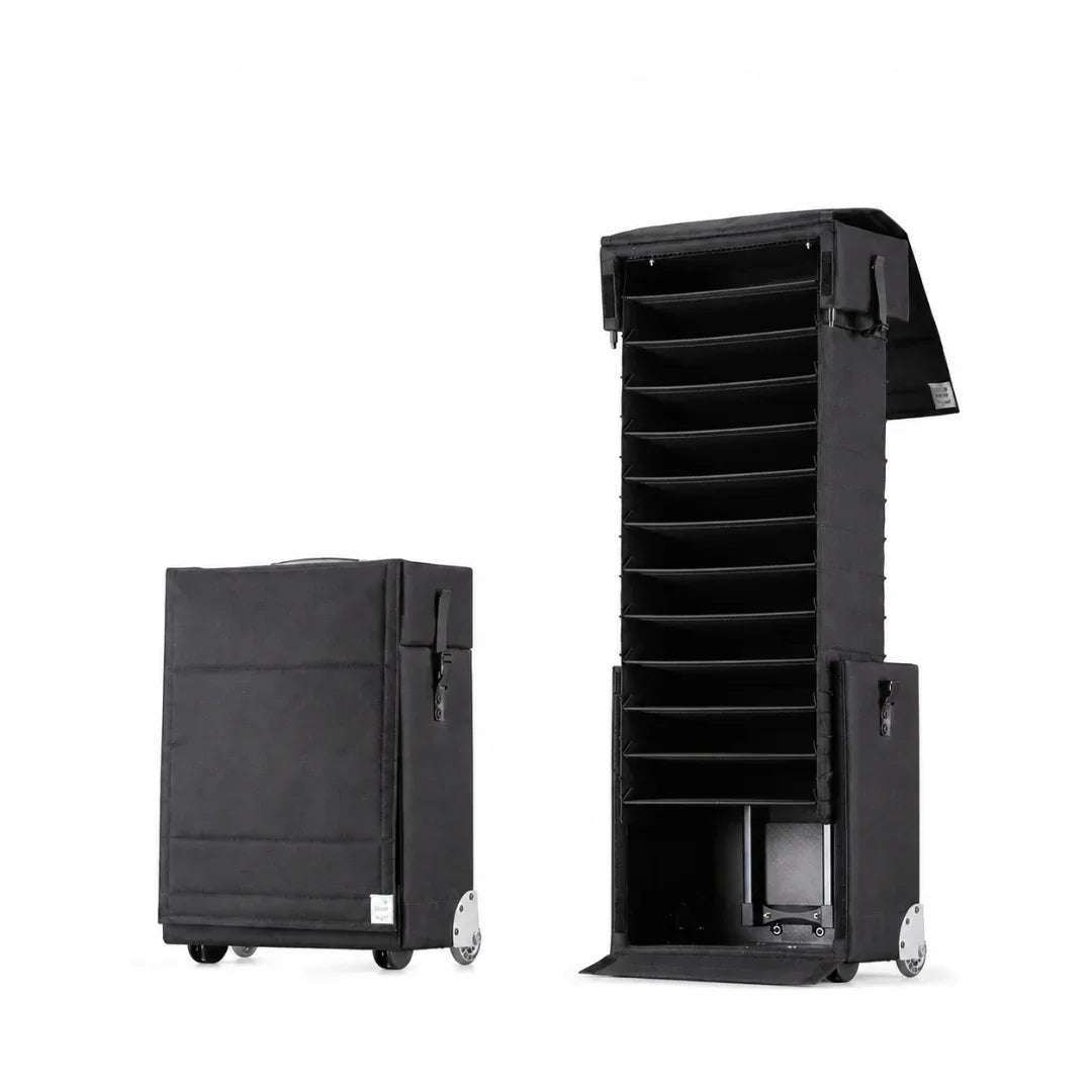 Avantgarde 25L – Der smarte Handgepäck-Koffer für bis zu 90 Brillenfassungen - Pull Up Samplecase