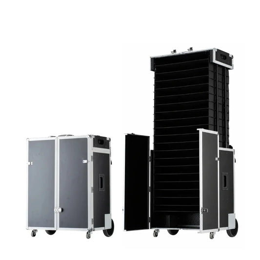 Classic 86 L - Pull Up Samplecase geöffnet mit  zugriff auf den gesamten Inhalt